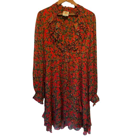Farm Rio Medium Tucano Paradise Dress | Ruffle Mini, Parrot Print, Tropical - Picture 7 of 8